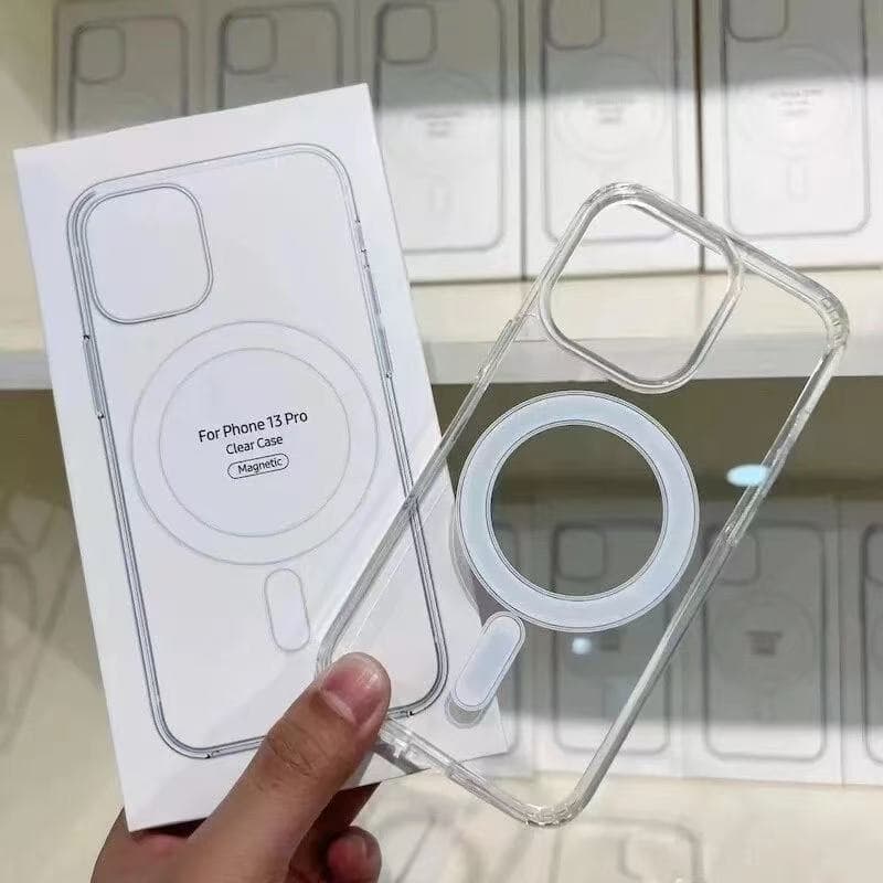 Capa Capinha Magnética Space Transparente Anti Impacto TPU Case Apple IPhone 11 12 13 14 15 16 17 Pro Max 17 Air 7 8 XR