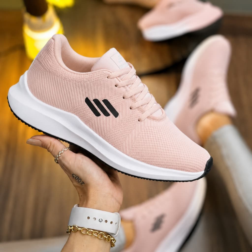 Tênis O2x Feminino Esportivo Confortável Leve Treino Caminhada Fitness