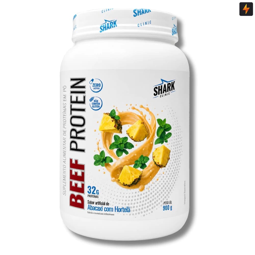 Beef Protein Whey Proteína da Carne Pote 900g Shark Pro