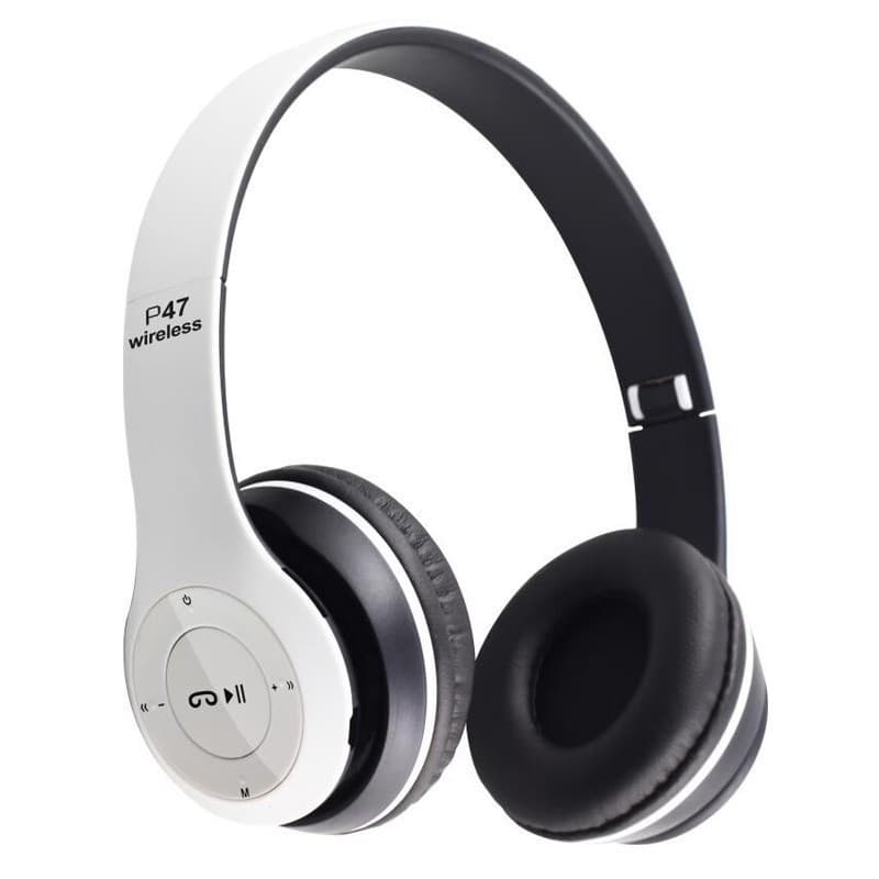 Fone P47 Bluetooth 5.0 Sem Fio | Estéreo Premium com Microfone para Celular, Escola e Gamer