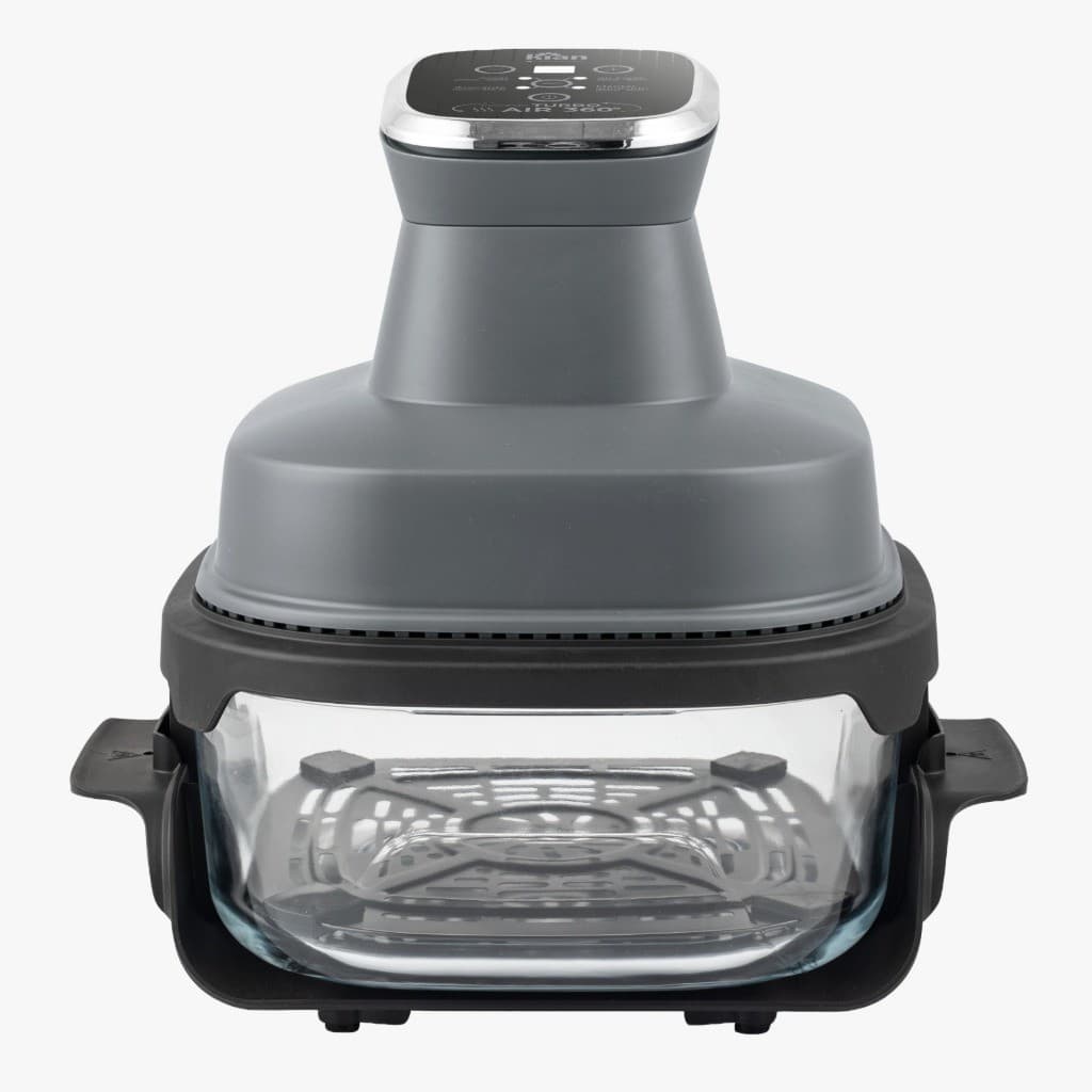 Fritadeira Elétrica 4L com Cesto de Vidro 1500W AFV-101 Air Fryer Travessa de vidro com Tampa Kian